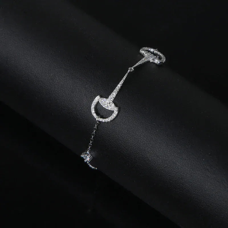Silberarmband Pferdegebiss