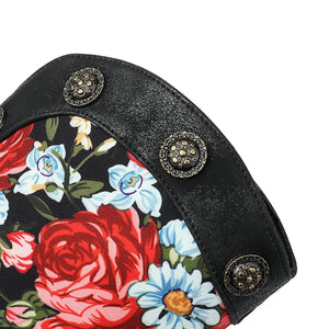 Korta Cowboyboots med Blommor