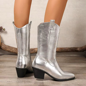 Högklackade cowboy boots