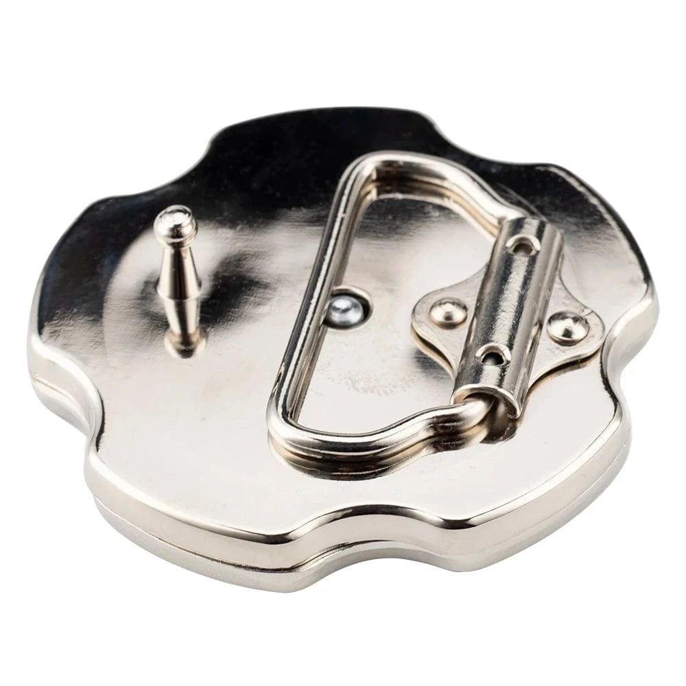 Bältesspänne revolver barrett western stil silver Silver