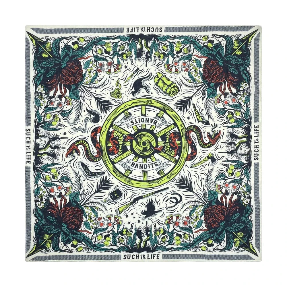 "Bandits" Bandana med Ormar 55cm-55cm