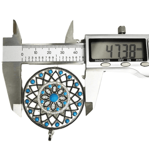 Bohemiskt silverhänge med turkos Silver med turkos