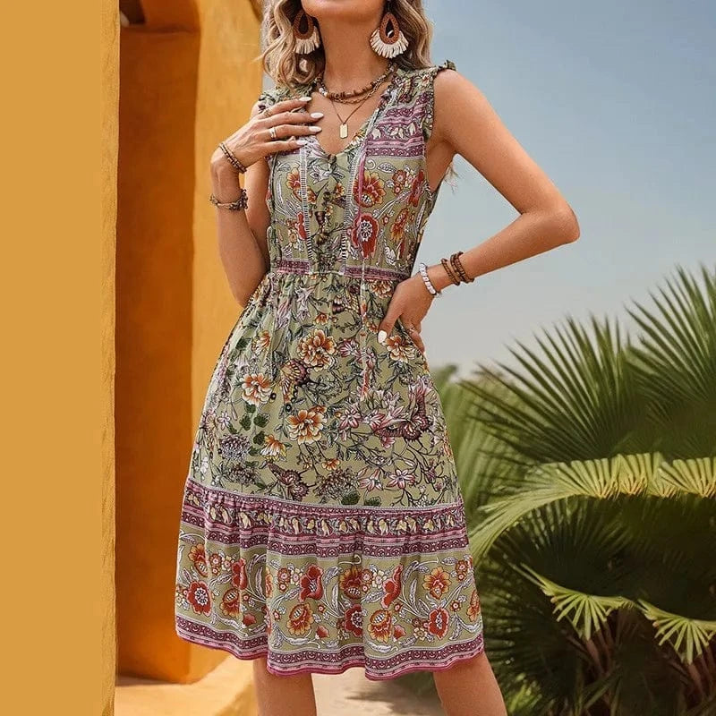 Boho chic klänning