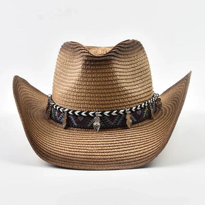 Boho cowgirlhatt halm