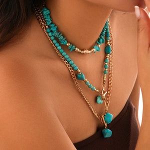 Boho halsband med western-berlocker