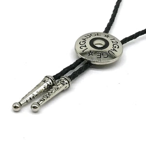 Bolo tie i rund metall med 12 Gauge-design