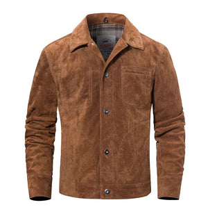 Brun suede jacka
