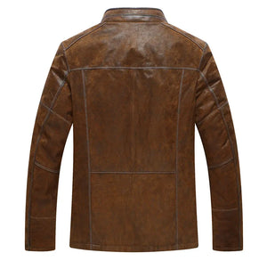 Brun vintage läder jacka herr