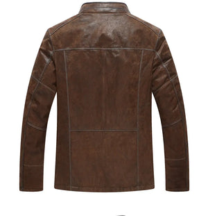 Brun vintage läder jacka herr