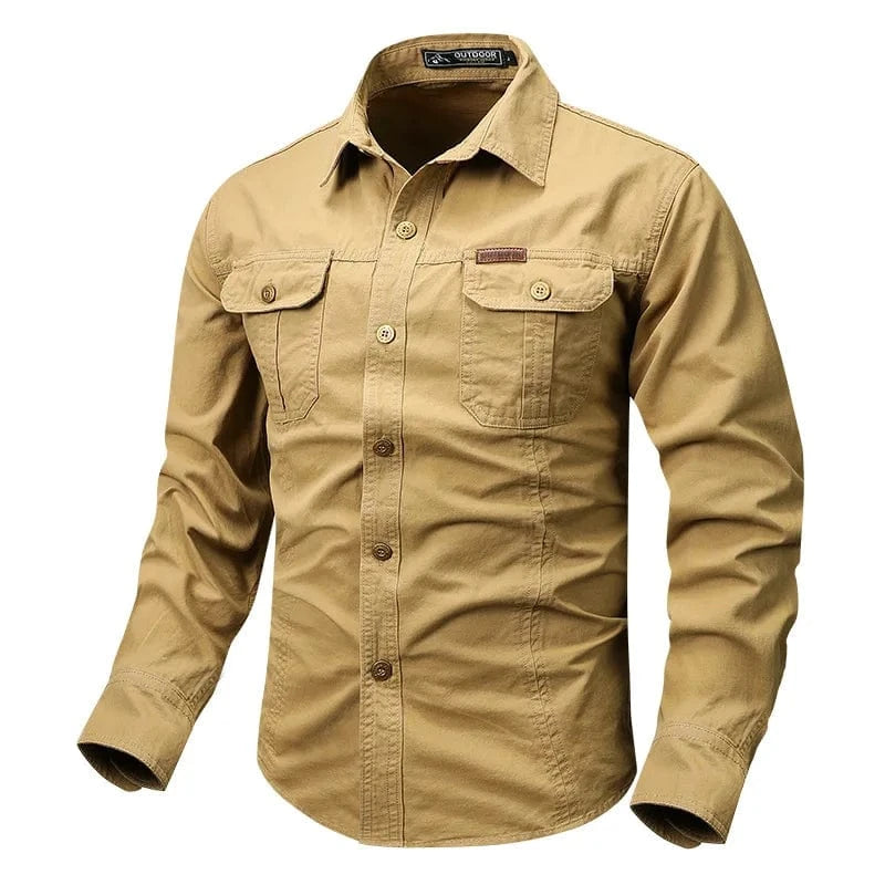 Cargo skjorta Khaki / M