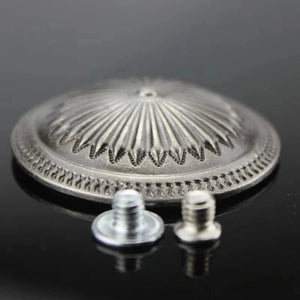 Concho Antiksilver Daisyformad Antiksilver / 37mm