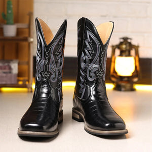 Alligator cowboy boots Svart / 39.5