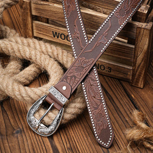 Cowboybälte med Silverspänne