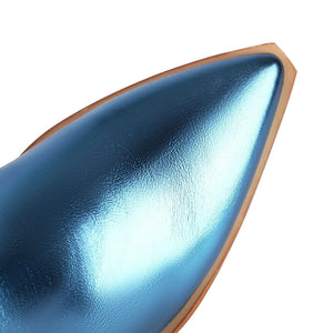 Cowboyboots med glänsande fransar