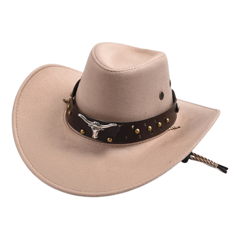 Cowboyhatt i konstmocka Champagne / 56-58cm