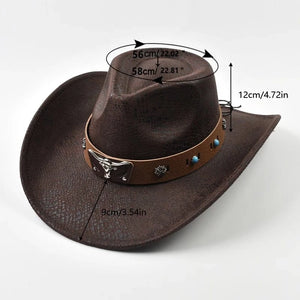 Cowboyhatt med Oxhuvud