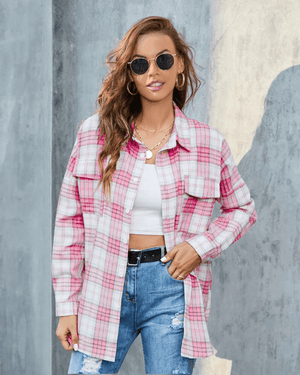 Cowgirl rutig flanellskjorta