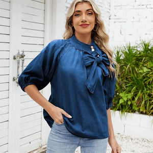 Denim blus