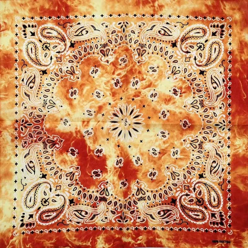 Eldfärgad Paisley Bandana Eldfärgad