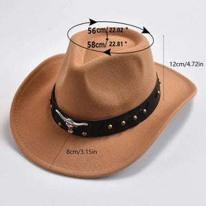 Elegant cowboyhatt i filt