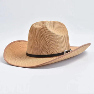 Elegant cowboyhatt i sommar Kamel / One Size