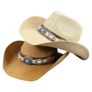 Elegant Western Cowboyhatt med Smyckesdetaljer