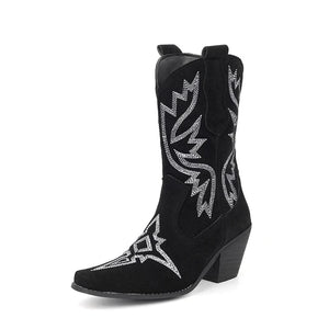Cowboy boots mocka Svart / 36