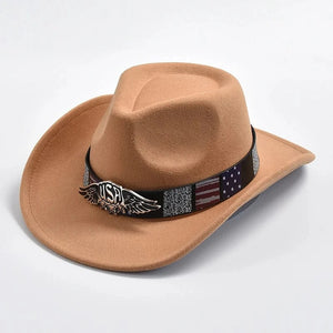 Filt Cowboyhatt USA Kamel / 57-59cm