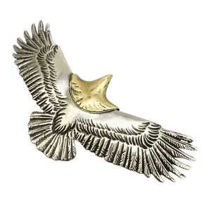 Flygande örn concho Silver och guld / 32x75mm