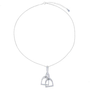 Halsband stigbyglar i äkta silver Silver / 41med5cm