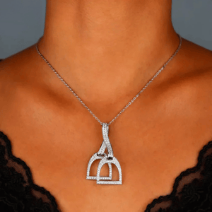 Halsband stigbyglar i äkta silver Silver / 41med5cm