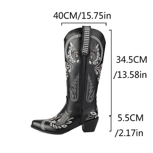 Höga cowboy boots