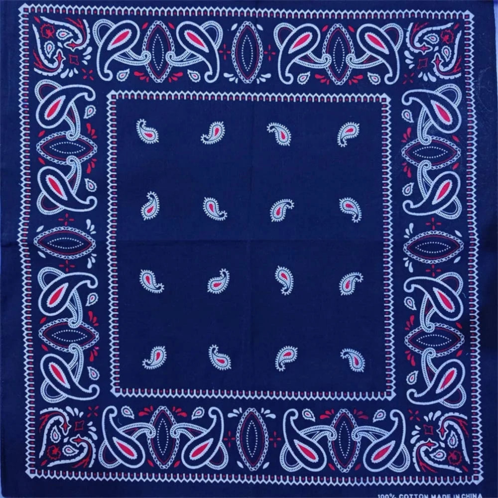 Klassisk Marinblå Paisley Bandana Marinblå