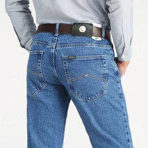 Klassiska raka jeans för män