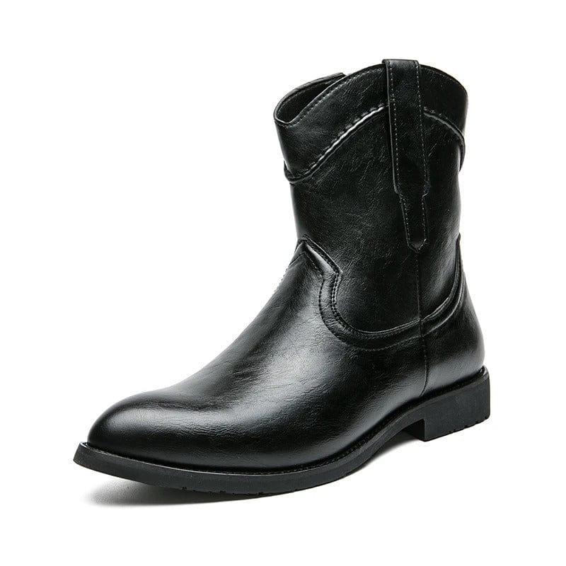 Låga cowboy boots herr Svart / 39.5