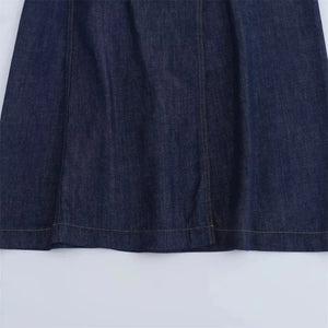 Lång Omlottkjol i Jeans