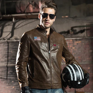Motorcykel jacka Brun / S