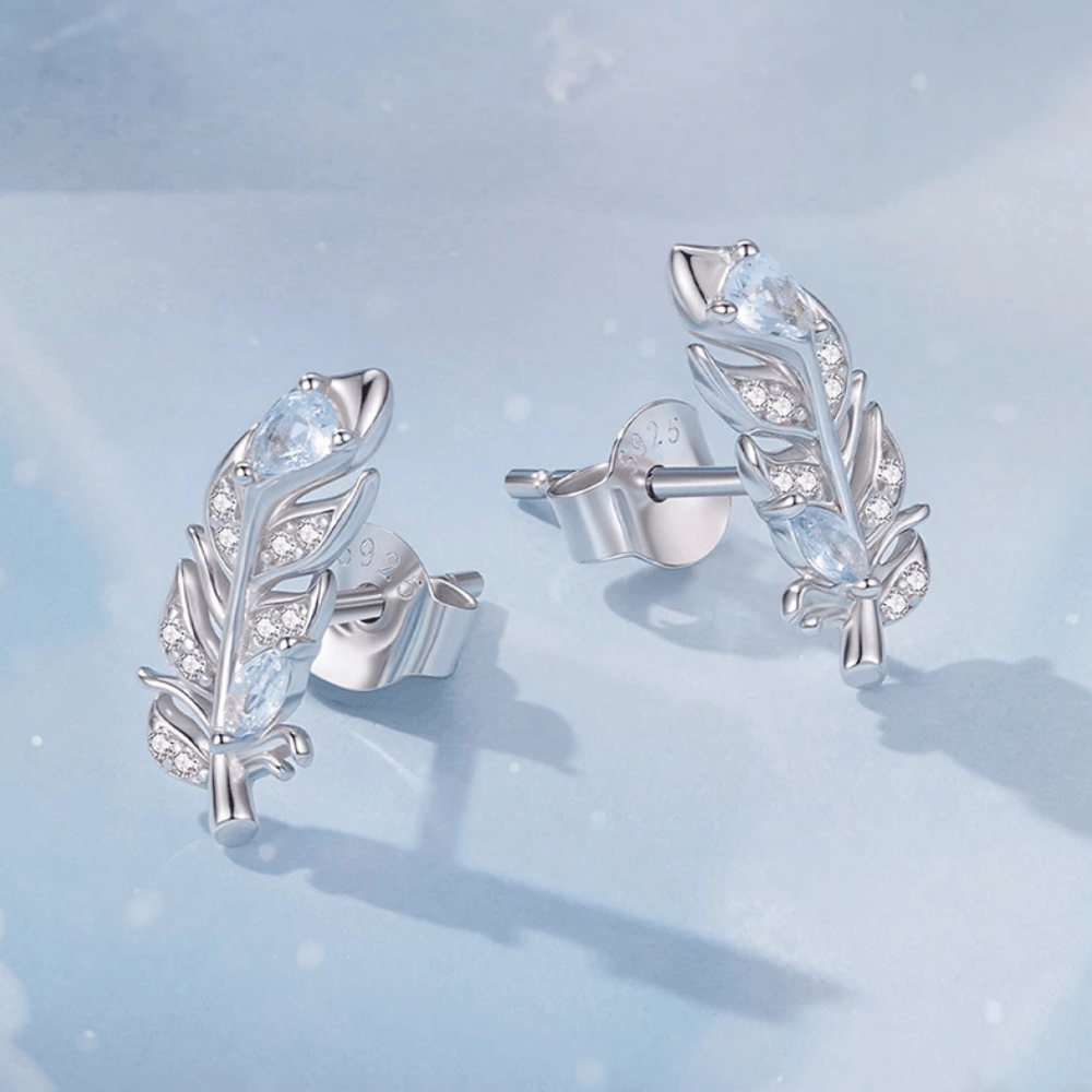 Ohrringe Flügel Silber