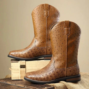 Ostrich cowboy boots