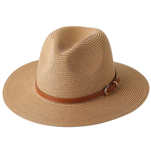 Panama cowboyhatt i strå Kamel 2 / 59cm