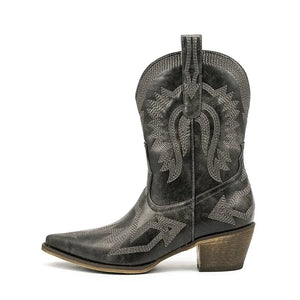 Korta cowboy boots Svart / 36