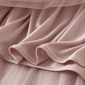 Romantisk midikjol tyll med rosetter