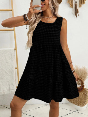 Rutig klänning dam