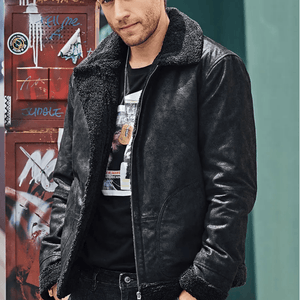 Shearling jacka man