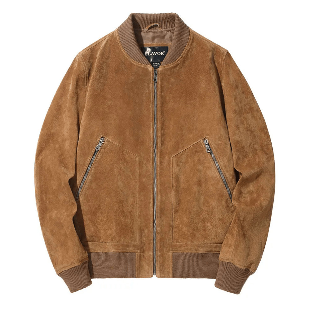 Suede jacka herr Brun / S