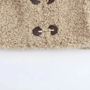 Teddy jacka dam beige