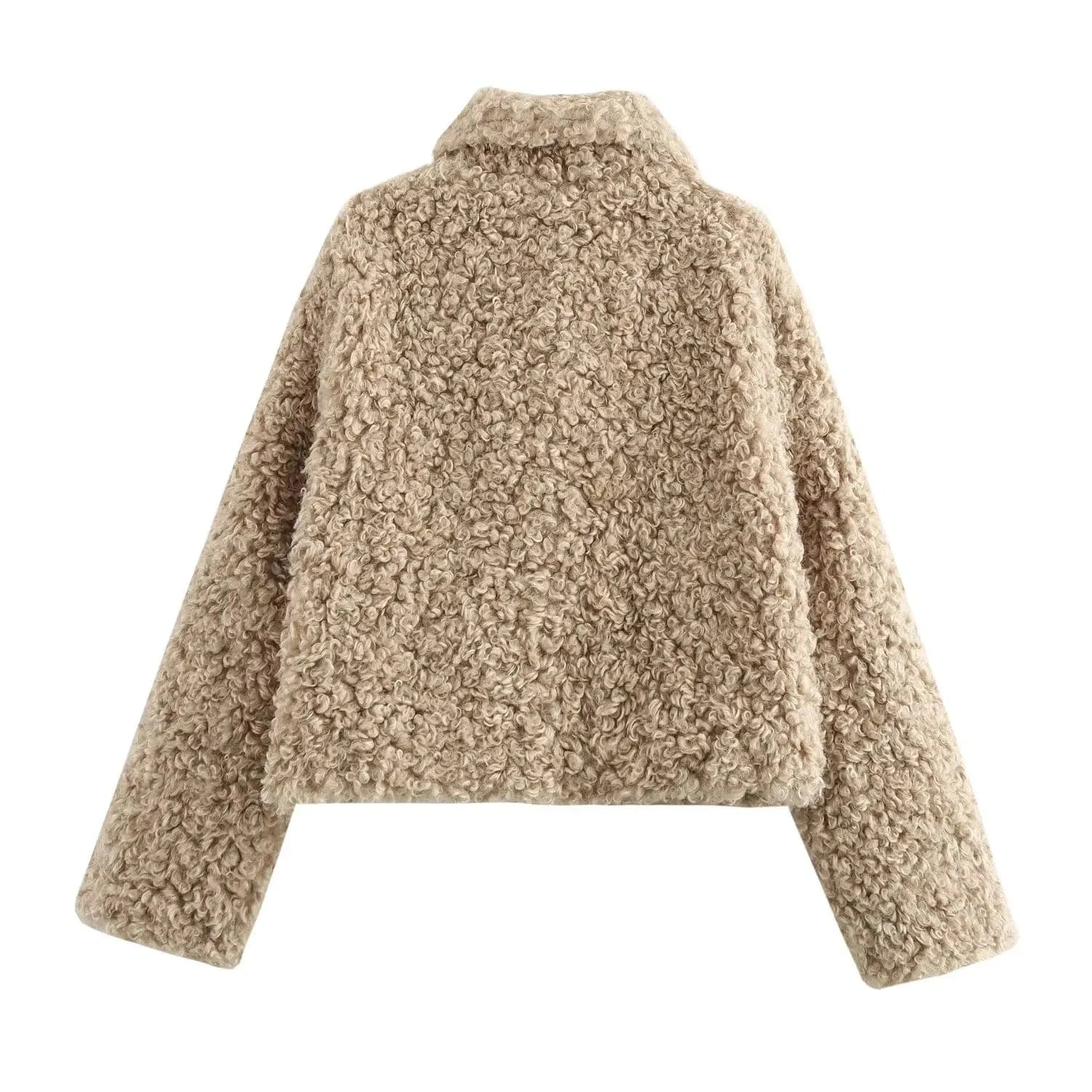 Teddy jacka dam beige