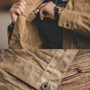Vaxad canvas jacka