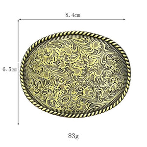 Växtmönster Bältesspänne Oval Design