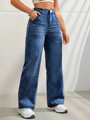 Vida jeans dam Mörkblå / XXS